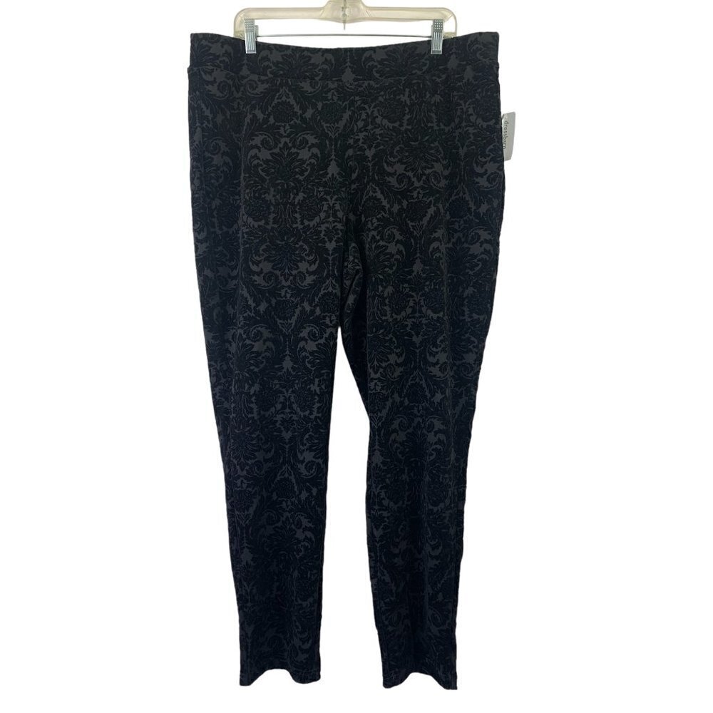 Roz & Ali Women’s Designed Black Pants